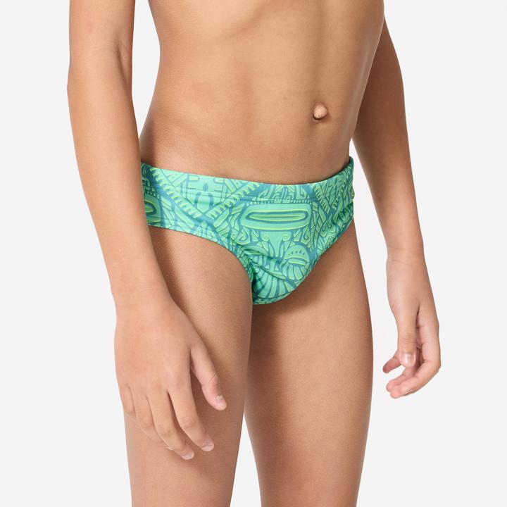 Produktbild Watko Badehose Slip Wasserball Jungen - 500 Tiki türkis (5, 6)