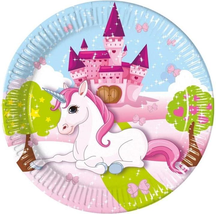 Image du produit Procos Assiette de fête Licorne (8 x)