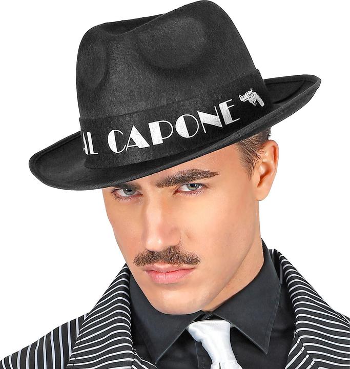 Image du produit Widmann Chapeau de gangster Al Capone noir en feutre
