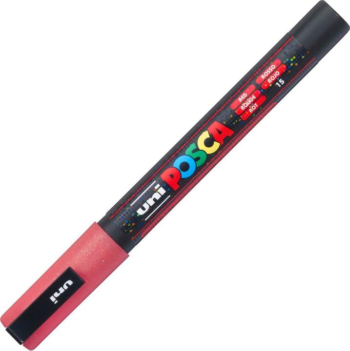 Image du produit Posca Marqueur fin PC-3M (Rouge pailleté, 1.30 mm, 1 x)