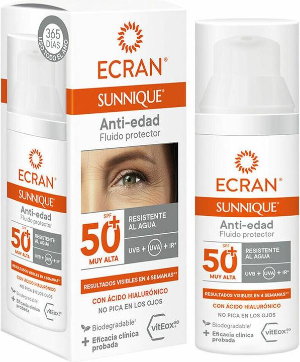 Actual product image Ecran SUNNIQUE Anti-Aging Facial SPF50 50ml (Suntan cream, SPF 50, 50 ml)