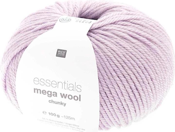 Actual product image Rico Design Wolle Essentials Mega Wool chunky 100 g, Lavendel (125 m)