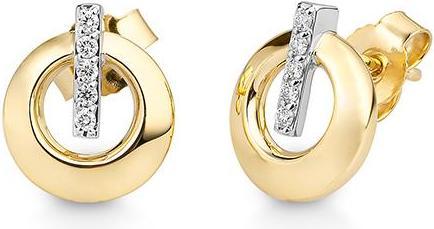 Breuning OHRSCHMUCK - BRILL. 0,10 Ct. H/si (585, - Gold)