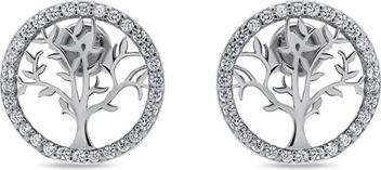 Produktbild Brilio Silver - Charming silver earrings with zircons Tree of Life EA233W