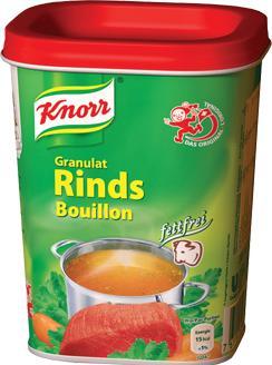 Produktbild Knorr Rinds Bouillon fettarm Granulat, fettfreie Bouillon zum Würzen von Fleisch, Saucen, Gemüse oder Reis
