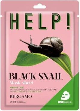 Actual product image Bergamo Help Sheet Face Mask Withack Snail 25Ml (25 ml)