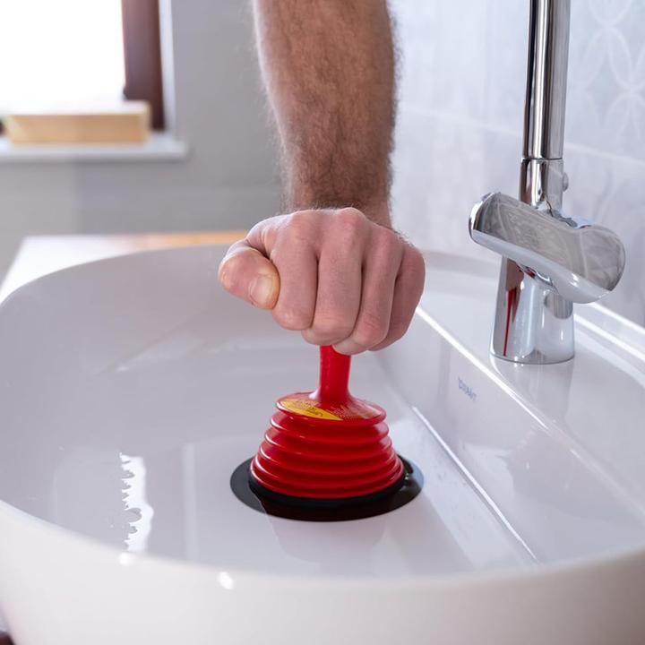 Produktbild Rothenberger Industrial 2 x Pümpel: 1 x RoPü Mini für Waschbecken und Dusche | 1 x RoPü Maxi für Toi (2 Stk.)