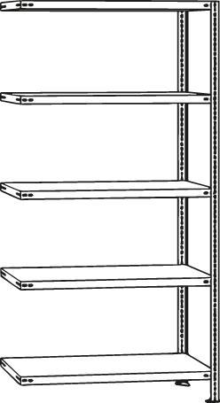 Image du produit Schulte Lagertechnik Rayonnage annexe à roulettes MULTIplus151