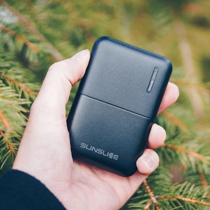 Image du produit Sunslice Batterie externe "Gravity 5" (5000 mAh, 10 W, 18500 Wh)