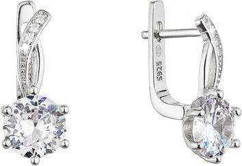 Produktbild Evolution Group Elegant Silver Earrings With Clear Zircon 11461.1