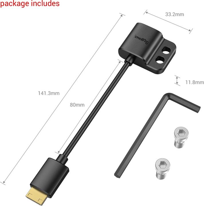 Produktbild SmallRig HDMI Adapter Kabel (0.14 m, HDMI)