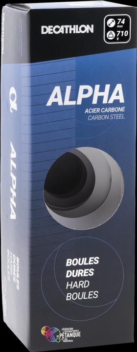 Produktbild Geologic Boulekugeln Alpha glatt oder geriffelt Allroundkugeln Wettkampf 3 Kugeln hart (3 x, 70.50 mm)