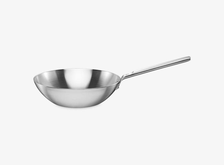 Produktbild Fiskars Norden Steel Wok, 28cm, unbeschichtet (28 cm, Wok Pfanne, Edelstahl)