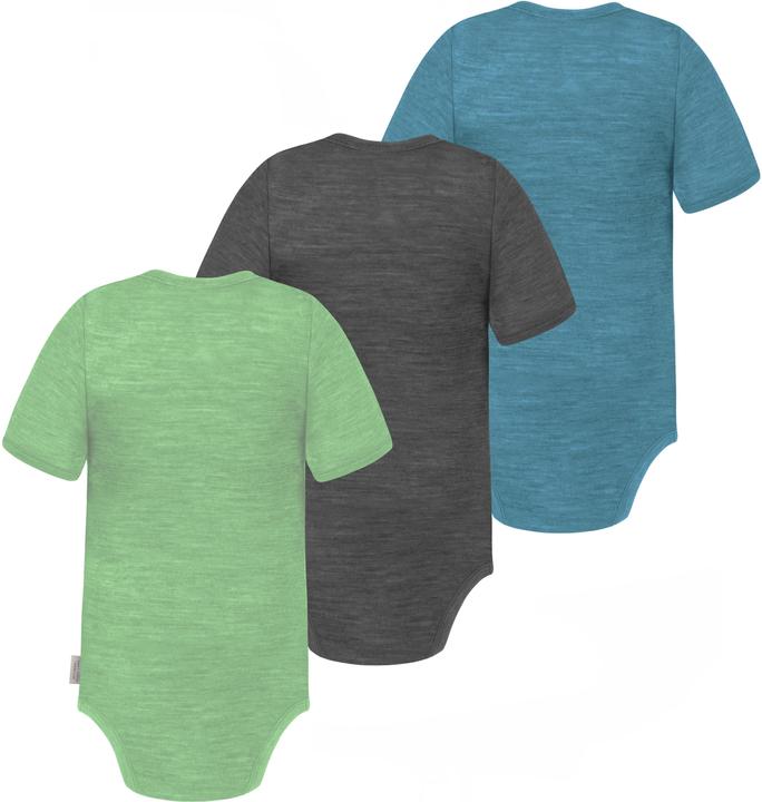 Produktbild Normani 3er Set Baby Merino Body Kurzarm „Tauranga" - 9295 (68)