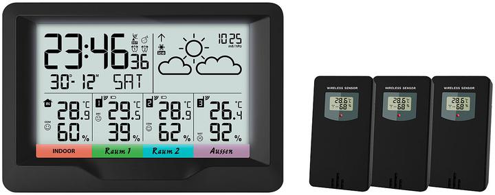 Image du produit Infactory Station météo sans fil avec 3 capteurs sans fil
