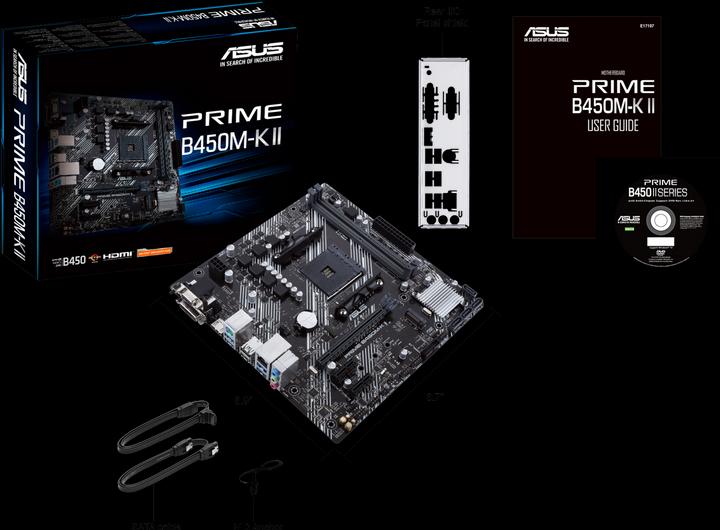 Immagine prodotto ASUS PRIME B450M-K II (AM4, AMD B450, mATX)