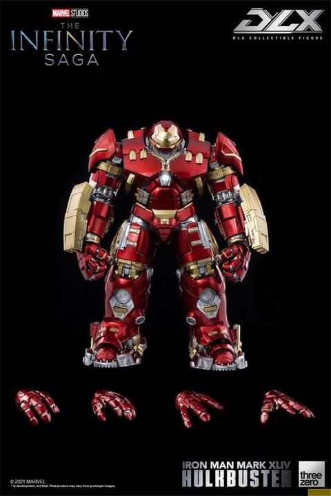 Actual product image ThreeZero Infinity Saga figurine 1/12 DLX Iron Man Mark 44 Hulkbuster 30 cm