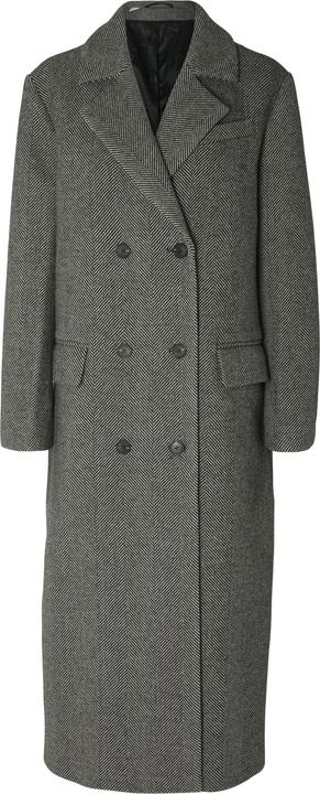 Selected Femme Zweireihiger Wollmantel (38)