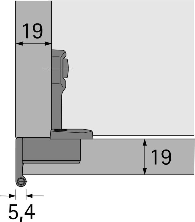 Image du produit Hettich Charnière Selekta Pro 2000 recouvrement