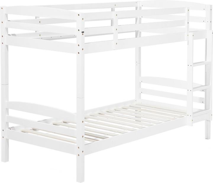 Actual product image Beliani Loft Bed Wood with Bed Drawer White 90 x 200 cm REGAT (90 x 200 cm)