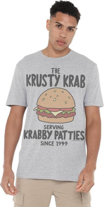 Immagine prodotto Spongebob Squarepants Krabby Patties Maglietta Uomo (4XL)