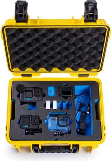Actual product image B&W International B&W action.case PP.117 gelb für GoPro Hero 9-13 (Hero 10, Hero 12, Hero 11, Hero 9)