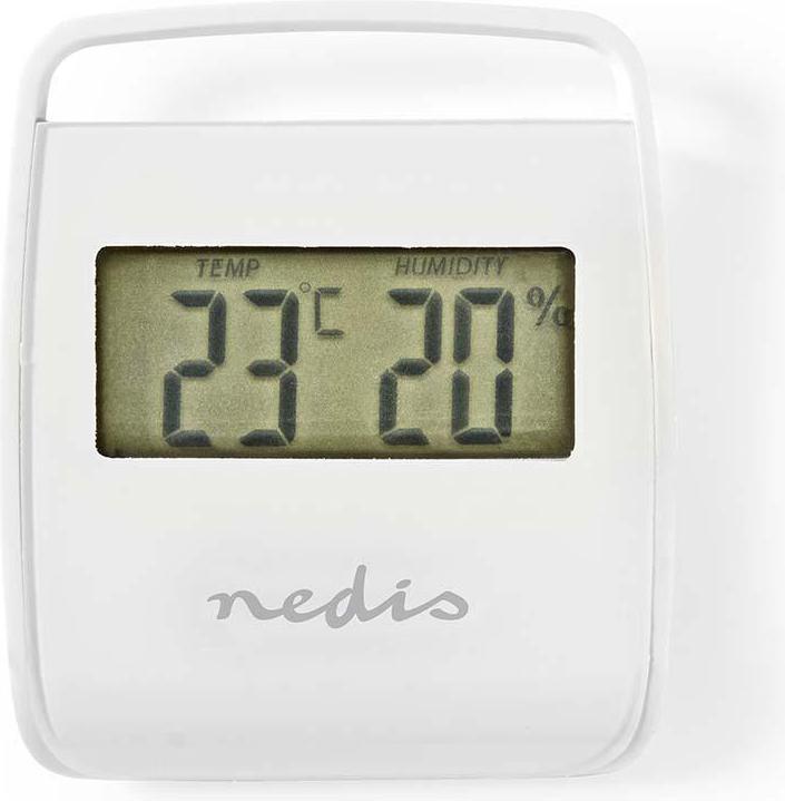Produktbild Nedis Digitales Thermometer | Innenbereich | Raumtemperatut | Raumfeuchtigkeit | Weiss