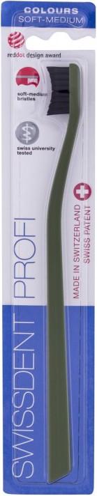 Produktbild Swissdent PROFI Colours Zahnbürste Soft-Medium Jagdgrün (1 Stk) (Mittel, 1 x)