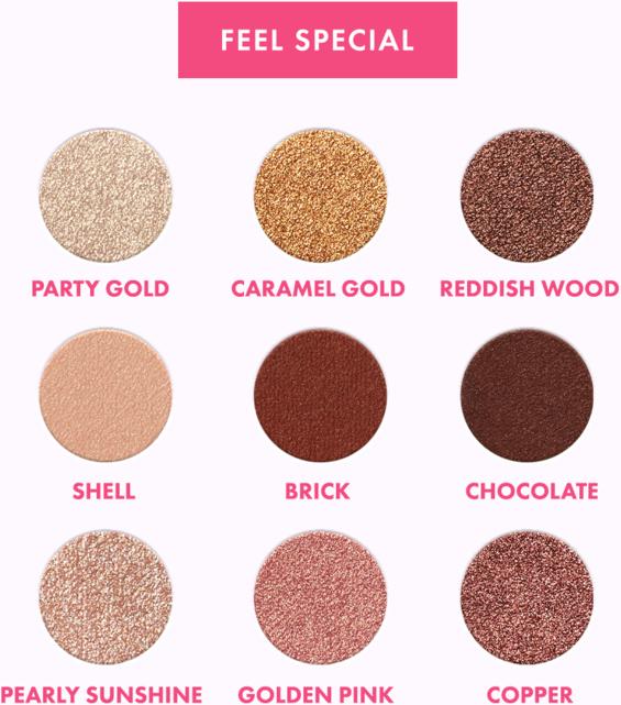Immagine prodotto Goovi Palette di ombretti Feel Special (madreperla satinata opaca)