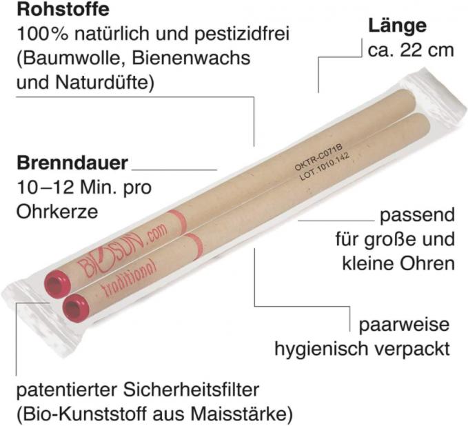 Produktbild Biosun Traditional Ohrkerzen