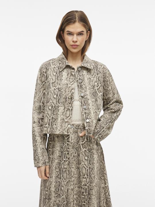 Produktbild Vila Schlangenprint Jeansjacke (40)
