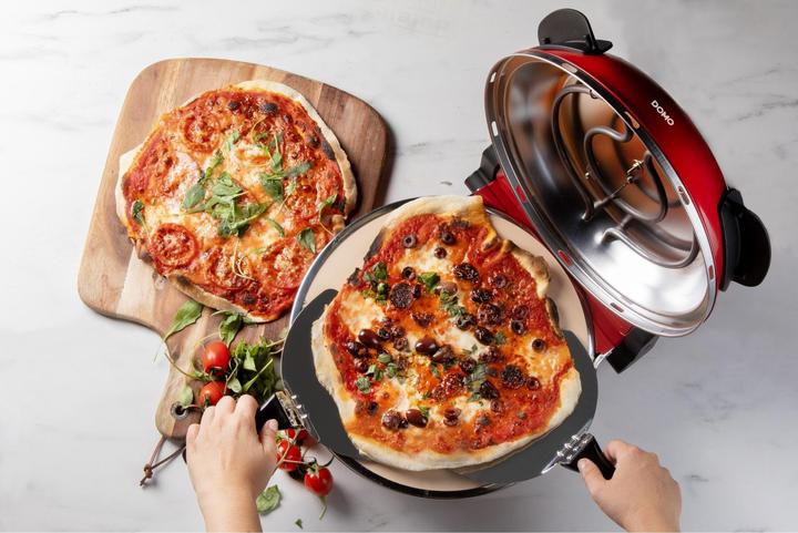 Actual product image Domo ELEKTRISCHER PIZZAOFEN Pizzabäcker (Electric pizza oven)