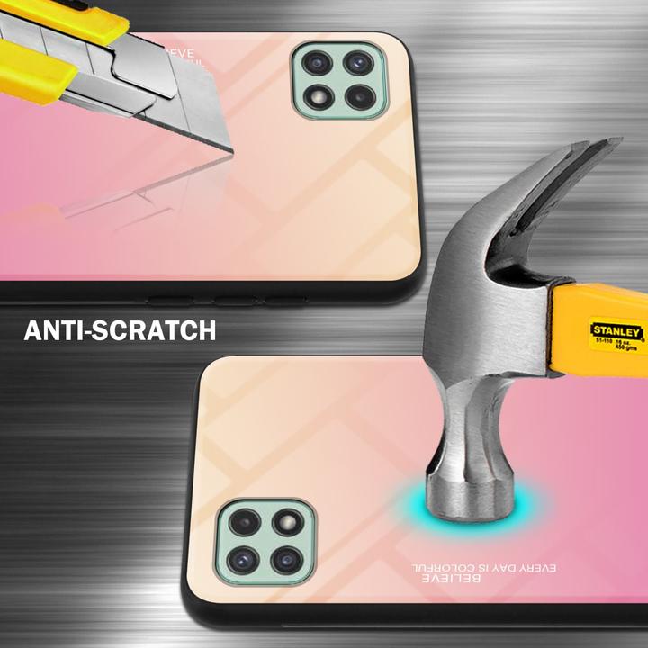Actual product image Cadorabo TPU 2 colors glass envelope (Samsung Galaxy A22 5G)