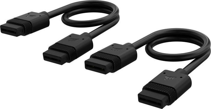 Actual product image Corsair iCUE LINK Cable, 2x 200mm with Straight connectors, Black