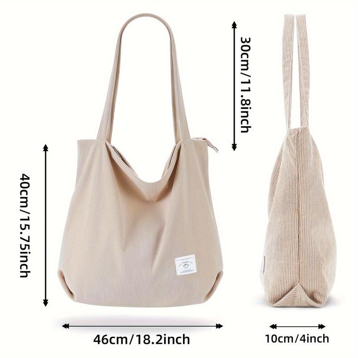 Only-Bags.Store Cord Umhängetasche, minimalistische einfarbige Tragetasche, All-Match Lagerung Handtasche