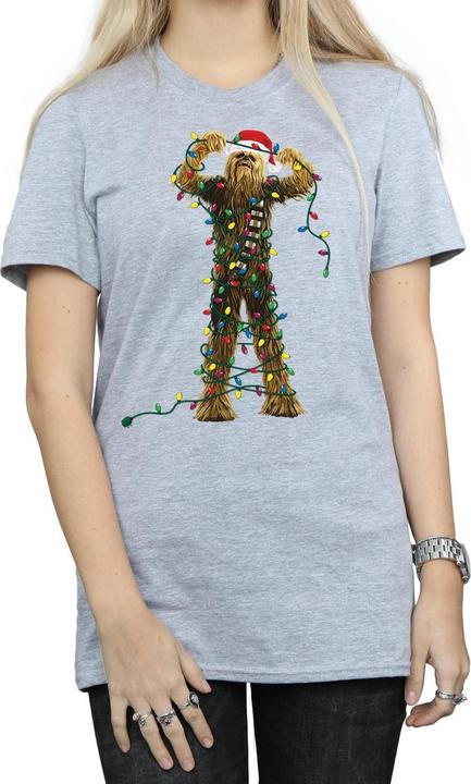 Star Wars Chewbacca Christmas Lights TShirt (L)