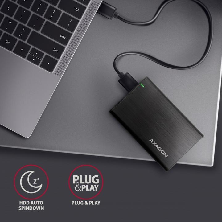 Immagine prodotto Axagon EE25-A6M Custodia per disco rigido esterno da 2,5" USB3.0 - SATA 6G (2.5")