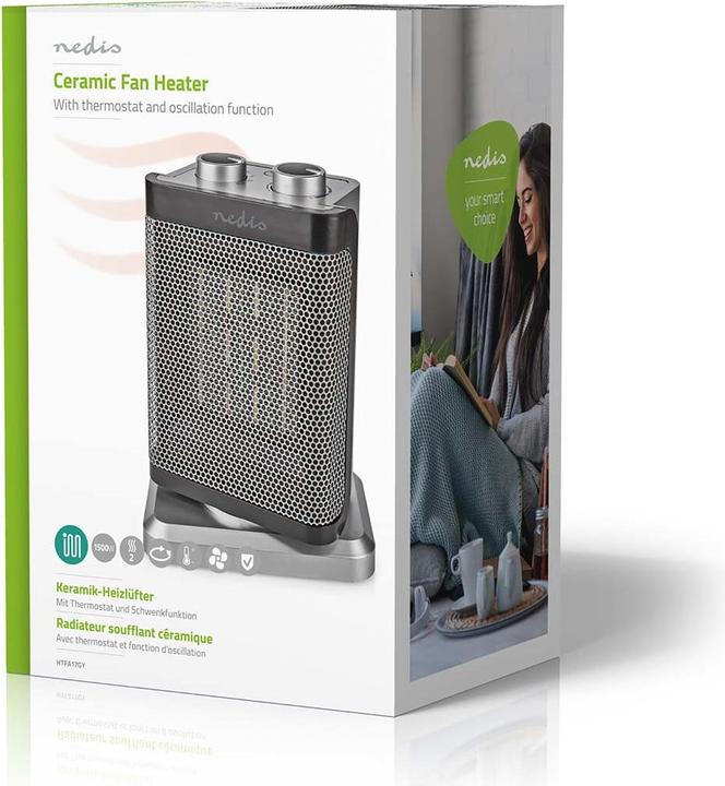Actual product image Nedis Compact ceramic fan heater (1500 W)