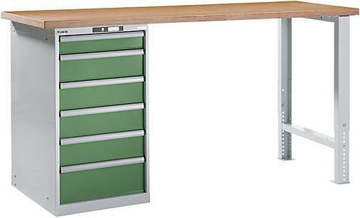 Produktbild Lista Werkbank komplett, Buche-Multiplex-Arbeitsplatte (200 cm, 75 cm)