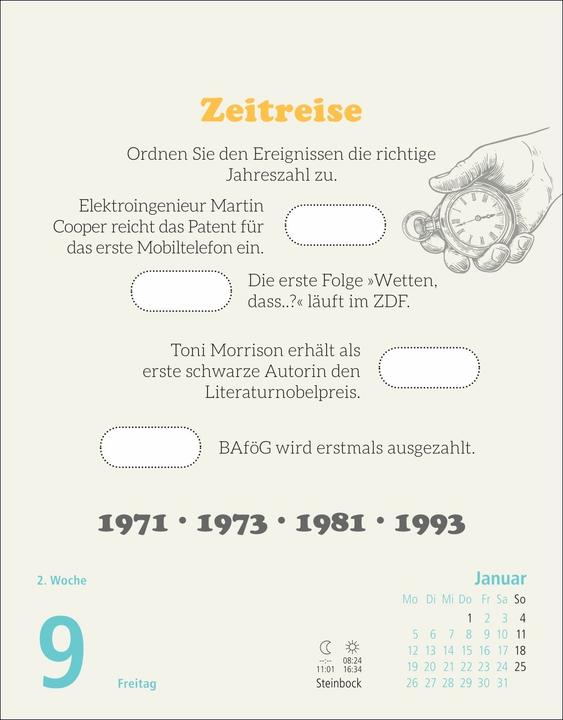 Produktbild Stefan Heine Rentnerrätsel Tagesabreisskalender 2026 (Harter Einband, Deutsch)