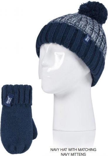 Actual product image Heat Holders Boy's Hat with Pompom and F "ustlingen