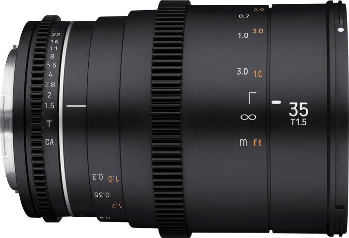 Image du produit Samyang MF 35mm T1,5 VDSLR MK2 Canon RF (Canon RF, Plein format, APS-C / DX, Micro Four Thirds)