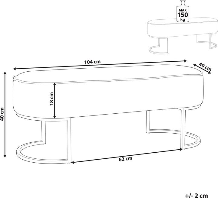 Actual product image Beliani Milry (104 cm)