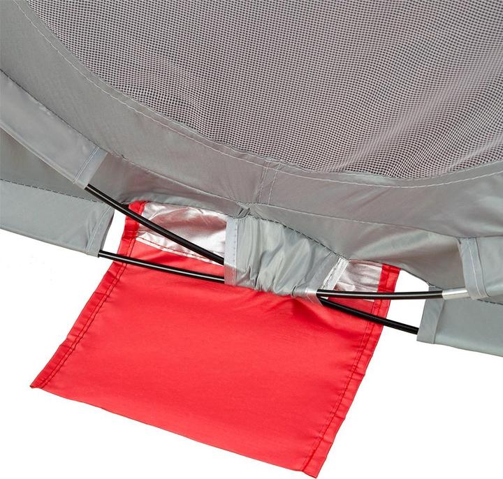 Produktbild Nils Zusammenklappbares Strandzelt NC3142 rot-grau (Strandzelt + Strandmuschel, 1 kg)
