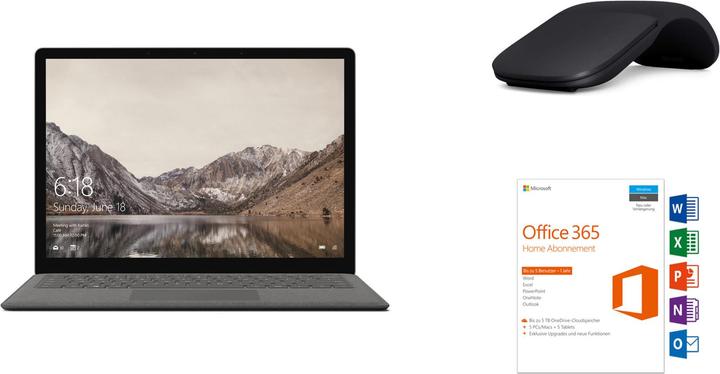 Actual product image Microsoft Surface Laptop, Graphite Gold, 256GB SSD inkl. Arc Mouse