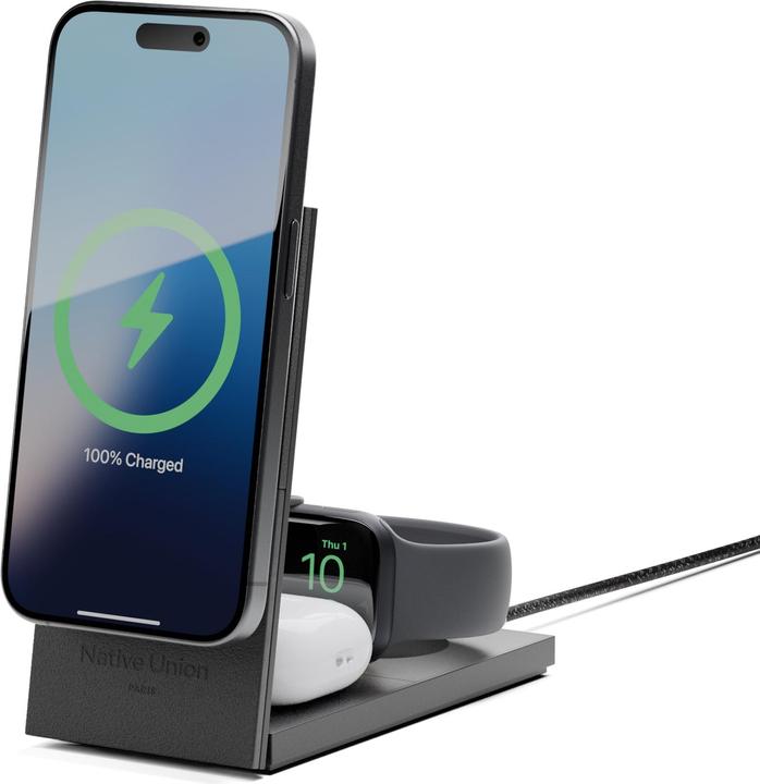 Productafbeelding Native Union Rise 3-in-1 INT Qi2 Wireless Charger Qi2 15W für drei MagSafe-Geräte (15 W)