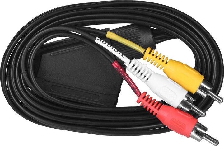 Actual product image Savio CL-133 SCART Cable SCART (21-pin) 3 x RCA Multicolor (2 m)