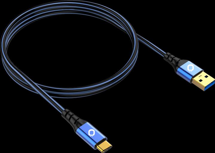 Actual product image Oehlbach USB 3.2 Gen 1 (USB 3.0) connection cable (1x male A 1x C™ male) 3.00 m gold-plated plug contact (3 m, USB 3.2 Gen 2, 10 W)