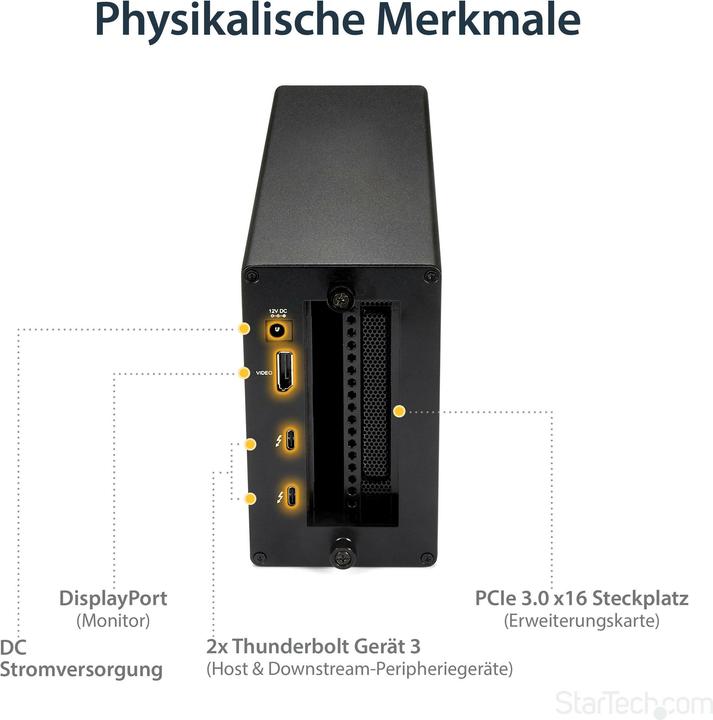 Actual product image StarTech Thunderbolt 3 Pcie Enclosure