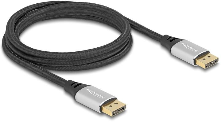 Produktbild Delock DisplayPort Kabel 16K 60 Hz 2 m silber Metall (2 m, DisplayPort)